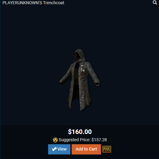 pubg crate - playerunknown set - playerunknown's trenchcoat