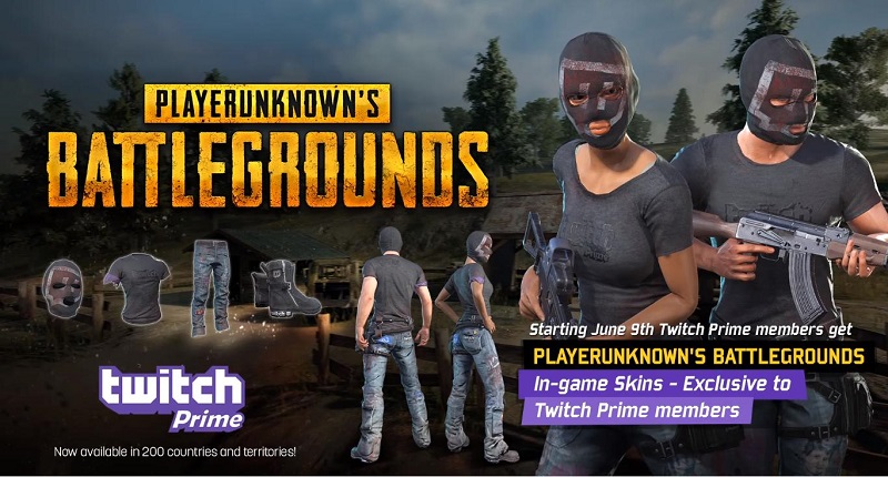 playerunknown's battlegrounds - pubg in-game skins - exclusive to twitch prime members