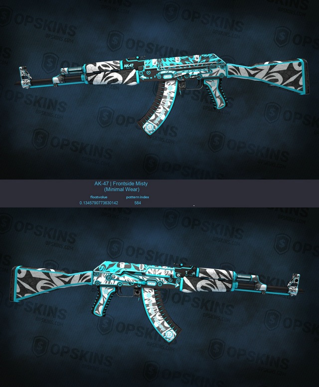 top 10 cheap but good-looking csgo skins ak-47  frontside  misty 5