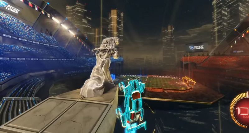 rocket league out of map glitch -dfh stadium