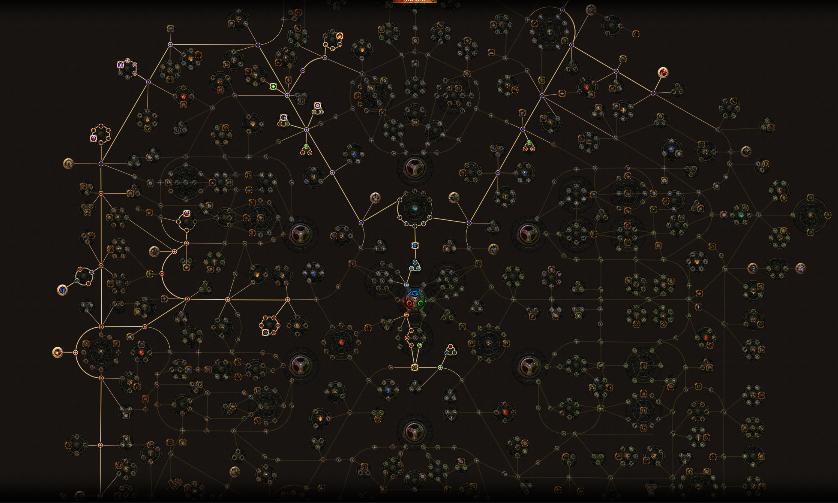 poe lvl80 scion's passive skill tree