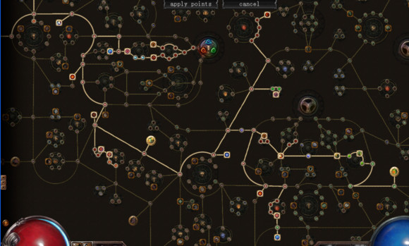 poe marauder pssive skill tree