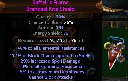 poe saffell's frame