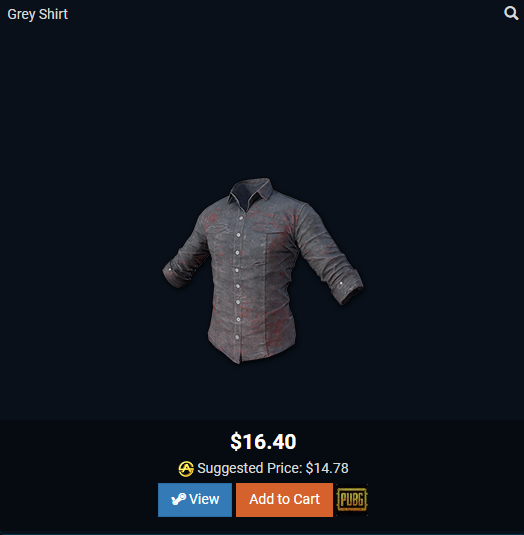 pubg crate - playerunknown set - playerunknown's grey shirt