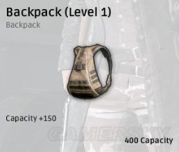 pubg stats- level 1 backpack