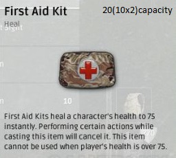 pubg stats- first aid kits