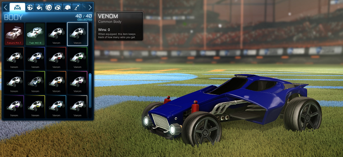 rocket league rare tradeup - new painted breakout, octane and merc-venom default