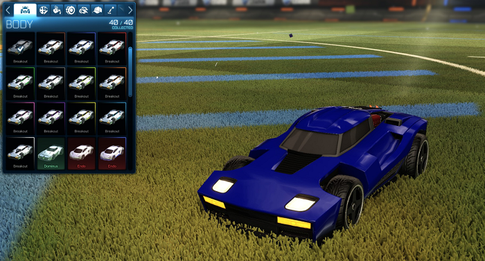 rocket league rare tradeup - new painted breakout, octane and merc-breakout default