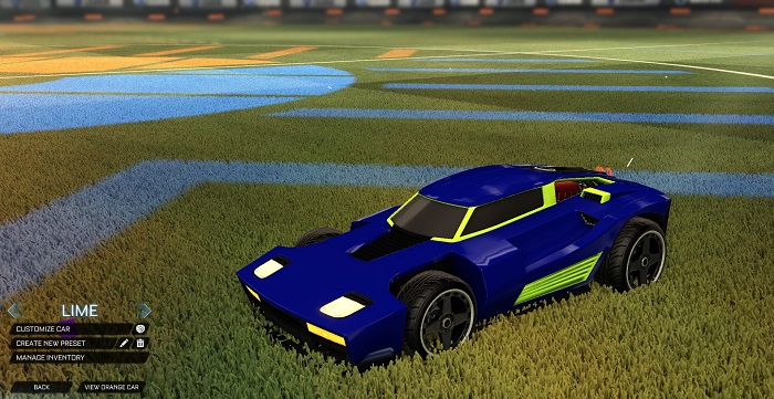 rocket league new painted cars bodies - painted breakout - lime