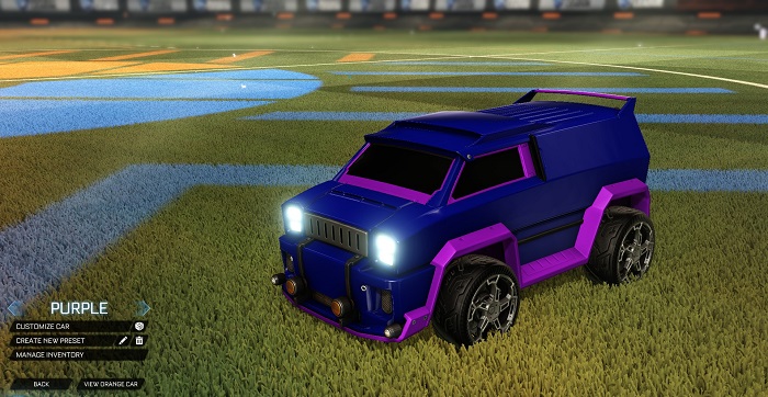 rocket league new painted cars bodies - painted merc - purple