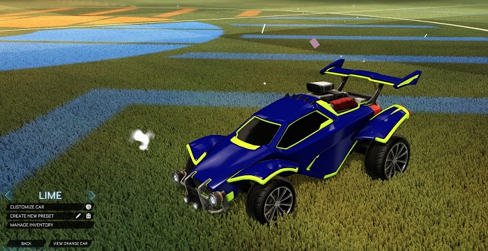 rocket league new painted cars bodies - painted octanes - lime