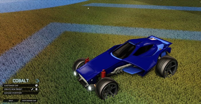 rocket league new painted cars bodies - painted venom - cobalt