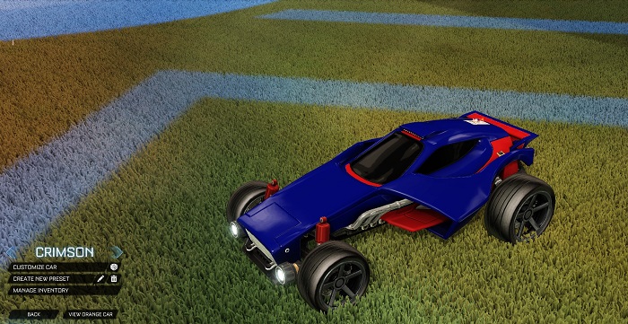 rocket league new painted cars bodies - painted venom - crimson