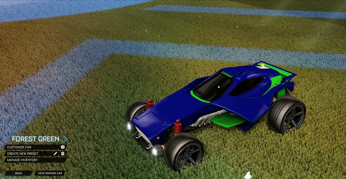 rocket league new painted cars bodies - painted venom - forest green