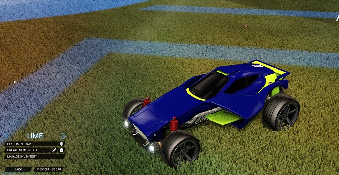 rocket league new painted cars bodies - painted venom - lime