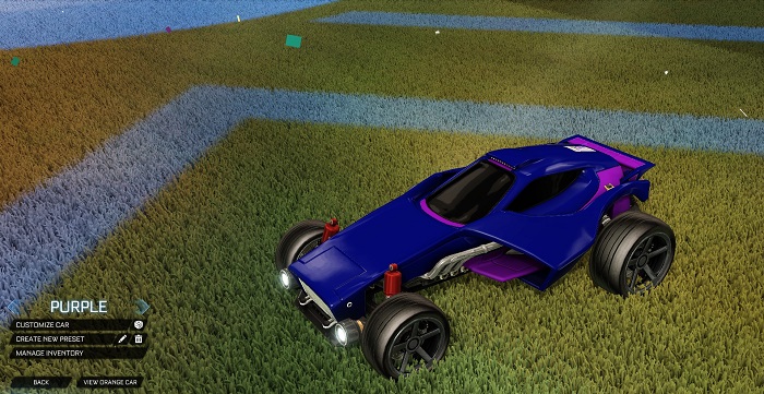 rocket league new painted cars bodies - painted venom - purple