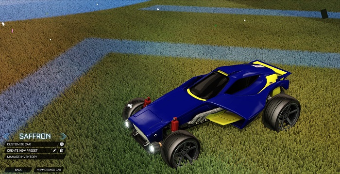 rocket league new painted cars bodies - painted venom - saffron