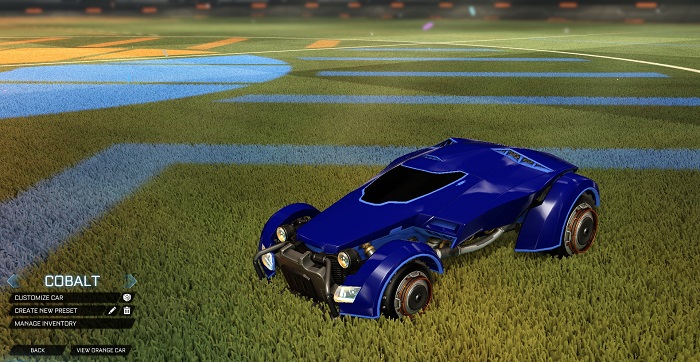 rocket league new painted cars bodies - painted x-devil - cobalt