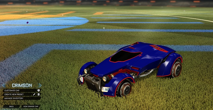 rocket league new painted cars bodies - painted x-devil - crimson