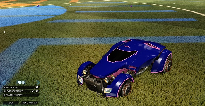 rocket league new painted cars bodies - painted x-devil - pink