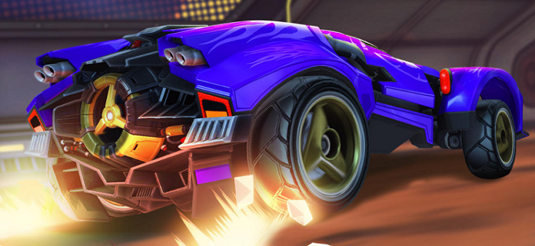 rocket league accelerator crate - very rare trail – hot rocks