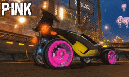 rocket league trading new all painted chrono wheels pink