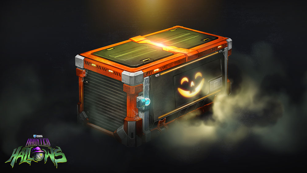 rocket league halloween event - haunted hallows event crates