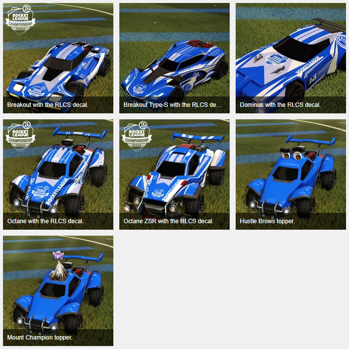 rocket league fan rewards - rlcs gallery