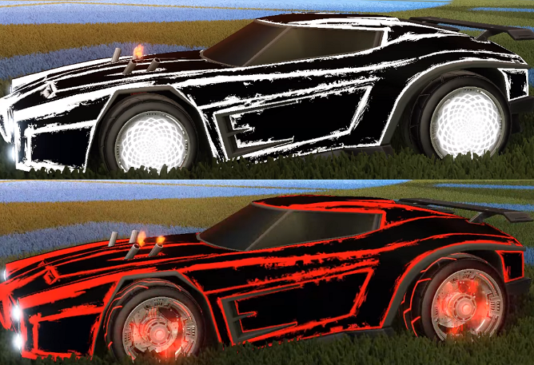 rocket league free custom colors set - how to get a jhzer's white skyline, white, black car