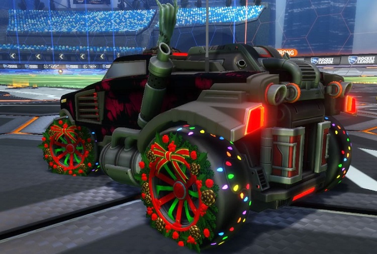 rocket league christmas crate - christmas wheels
