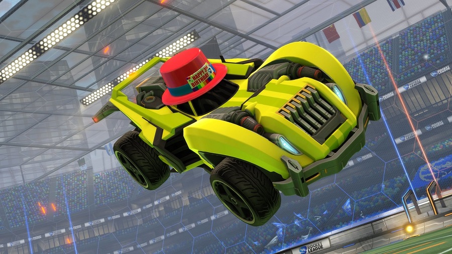 rocket league 3rd anniversary event - birthday event - topper