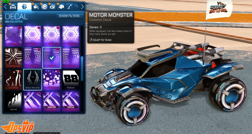 rocket league twinzer design - sarpbc-10 wheels 2