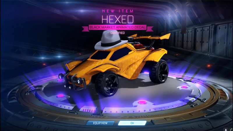 rocket league golde gees -decal 3