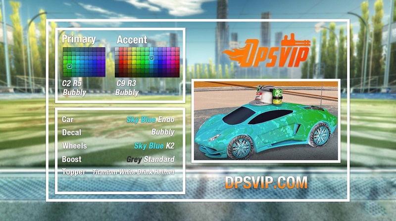 1 sky blue endo car