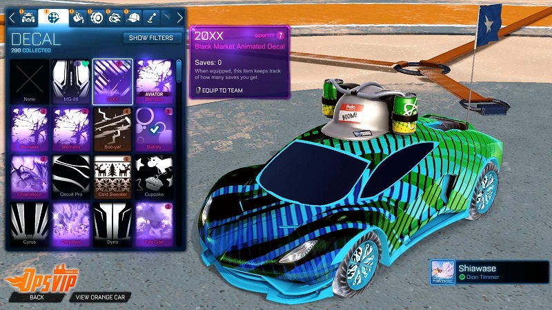 2 rocket league endo car 20xx