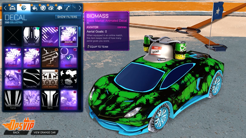 3 rocket league endo car biomass