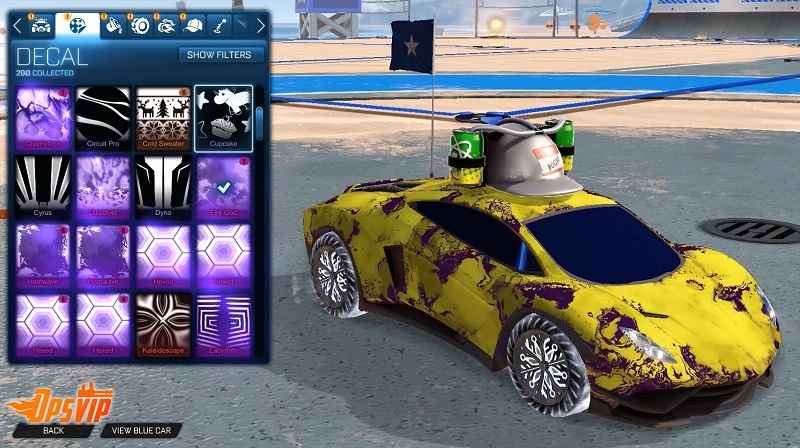 13 rocket league endo car fire god