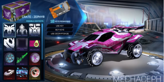 rocket league zephyr crate 1