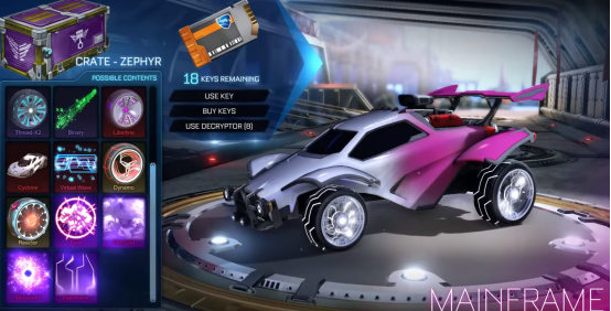 rocket league zephyr crate 2