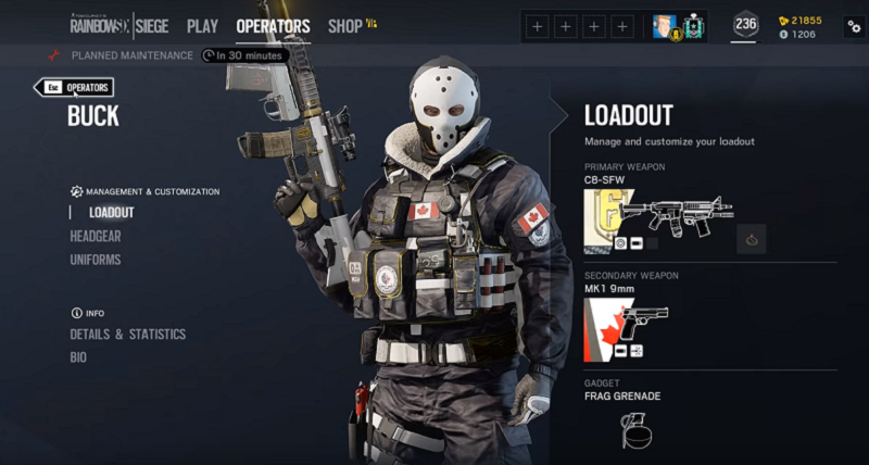 r6 buck loadout