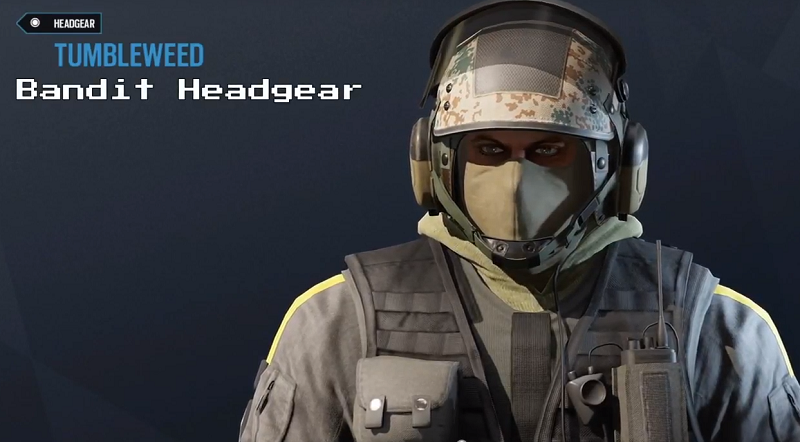 r6 bandit headgear